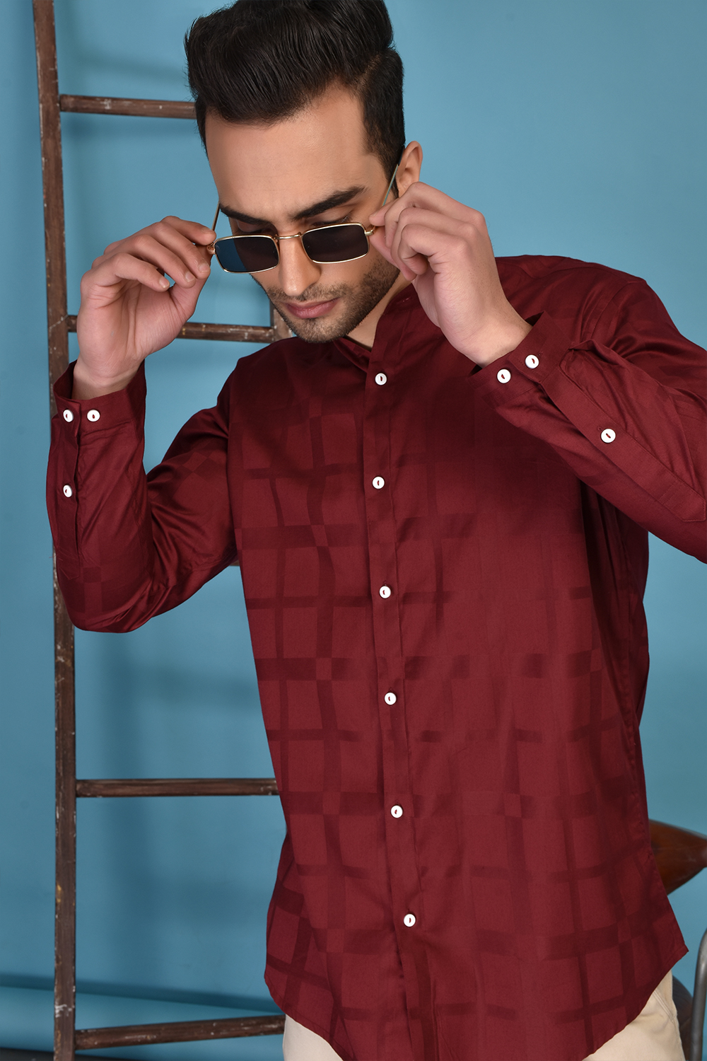 red velvet dress shirt mens Men's Velvet slim fit shirts men - Ultra-Thin, Long-Sleeved, Party & Evening Dress for Autumn/Winter 2024